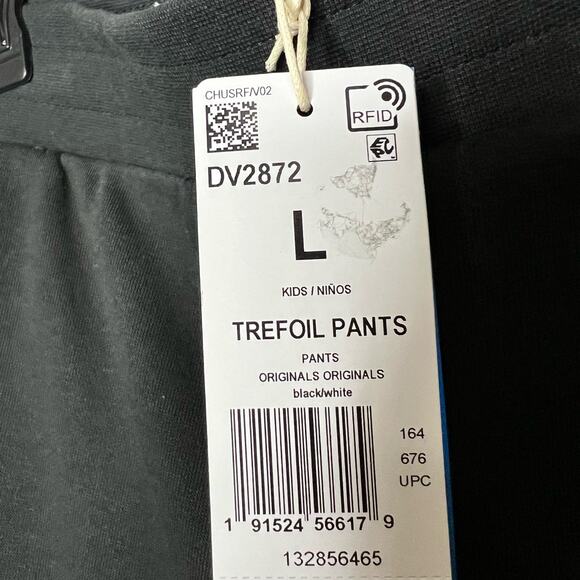 Adidas Trefoil Pants Large Kids Joggers Youth 3 Stripe Relaxed Fit Unisex New - Picture 12 of 13